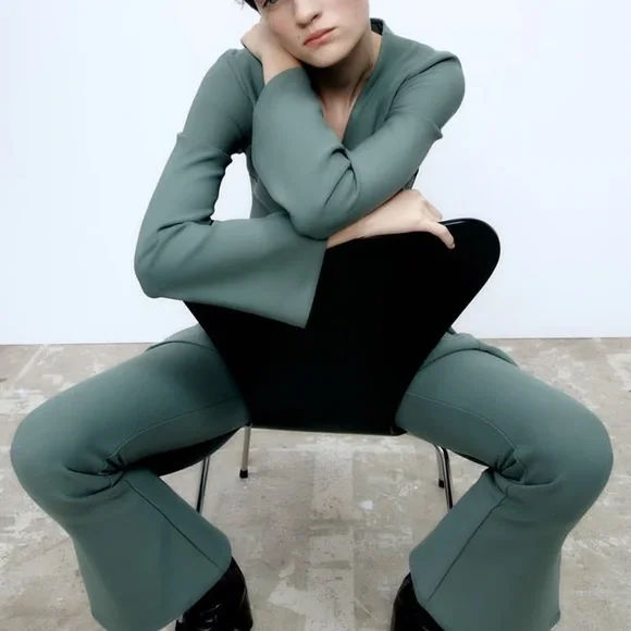 ZARA Slit Pants - Picture 5 of 9